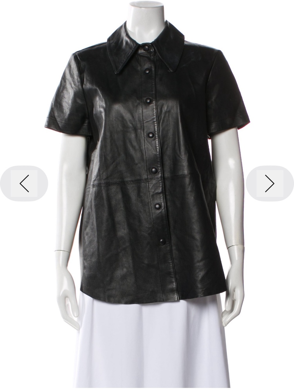 Walter Baker 1/2 short sleeve Leather jacket - m
Run large